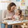 Нови Нетоксични миещи се бои за пръсти 12 цвята комплект 3+ деца игра, снимка 2