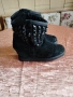 Ботуши / боти на платформа с шипове и черепи ASH YOKO 38, снимка 2