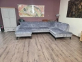 ПРОМОЦИЯ!!! П - образен ъглов диван от плат сив LS701521, снимка 5