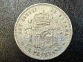 СРЕБРО Испания 5 песети 1888, снимка 2