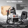 Комбенирана заваръчна машина 2-в-1 (MIG+MMA) 160A телоподаващо и електрожен., снимка 2