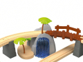 НОВО! PLAYTIVE® Влакче Железница в джунгла / дървено влакче с релси, снимка 4