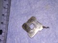 ДИЗАЙНЕРСКИ СТИЛЕН СРЕБЪРЕН АРТ МЕДАЛЬОН СРЕБРО 925 с ЖЪЛТА и БЯЛА ПОЗЛАТА 35454, снимка 6