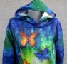 3XL Нов суичър с пеперуди, снимка 4