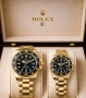 Rolex Комплект Мъжки И Дамски Часовник Ролекс - Налични Различни Цветове Код SK945, снимка 1