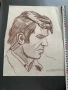 лот рисунки портрет от Преслав Кършовски, снимка 1