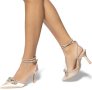 Дамски бежови обувки на ток стилето, снимка 1 - Дамски обувки на ток - 40522473