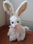 Луксозно бяло зайче - Германия , снимка 1 - Плюшени играчки - 40040256