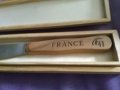 Нож нов за френско сирене марков Fromages de France couteau inox J.B. кутия 245х130мм, снимка 2