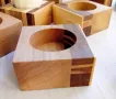 Дървени свещници - ръчна изработка, снимка 2