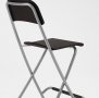 Стилен Бар стол сгъваем хром/дърво НОВИ-Цена до изчепване, снимка 4