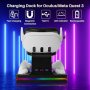 Нова Бързо Зареждаща станция за Meta Quest 3 - Магнитни Конектори и LED Индикатор, снимка 7