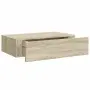 vidaXL Стенни рафтове с чекмеджета, 2 бр, дъб, 40x23,5x10 см, МДФ, снимка 5
