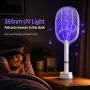 Акумулаторна електрическа мухоловка 5000V с UV светлина – 2 бр., снимка 5