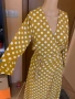 Рокля YAS  с десен точки в цввят горчица, размер M/L, снимка 3