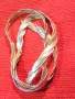 НЕЖНО ЛЕНТОВИДНО СРЕБЪРНО КОЛИЕ СРЕБРО 925 MADE in ITALY с БЯЛА ПОЗЛАТА - ЧАСТ от КОМПЛЕКТ 50139, снимка 13