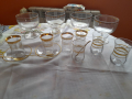 Чаши с позлатен кант , снимка 1 - Чаши - 44595987