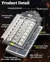 Gefolly SL-7200W соларна LED лампа 6500 K, IP67, с датчик, снимка 5