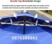 Плажен Чадър с Двоен Покрив за Стабилност при Вятър 220см., снимка 8