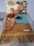 Кашмирен шал с принт на картина по творби на известни художници в комплект с ръкавици, снимка 4