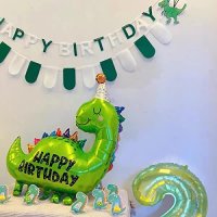 Нови 2 броя балон голям динозавър Честит рожден ден Украса Парти Декор, снимка 4 - Други - 40132214
