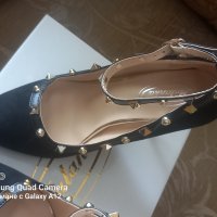 Дамски,елегантни обувки-набук, снимка 7 - Дамски обувки на ток - 40203519