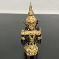 Тайландска бронзова фигура на  танцьорка / Буда. №5096, снимка 6 - Колекции - 44370846
