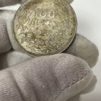 Сребърна монета царство България 100 лева 1930, снимка 2 - Нумизматика и бонистика - 44319637