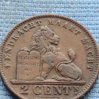 Монета 2 цента 1905г. Белгия крал Леополд втори 34853, снимка 3 - Нумизматика и бонистика - 42730246