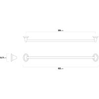 Комплект Качествени аксесоари за баня Bathroom Chrome Plated Steel, 8 части - 24 месеца гаранция, снимка 10 - Други стоки за дома - 41327058