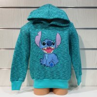 Нов детски суичър с дигитален печат Стич (Stitch) в цвят зелен меланж, снимка 8 - Детски анцузи и суичери - 38995993