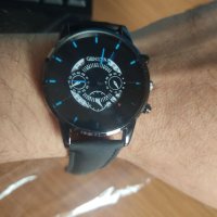Кварцов часовник Geneva - нов, перфектно работещ!, снимка 3 - Мъжки - 41202680