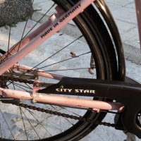 НЕМСКИ градски велосипед с вътрешни скорости  предни амортисьори и контра CITY STAR, снимка 2 - Велосипеди - 41805598