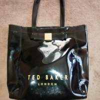 Ted Baker черна лачена чанта , снимка 3 - Чанти - 35669438