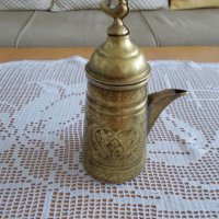 Старо Арабско-Турско медно джезве , снимка 2 - Антикварни и старинни предмети - 33777035