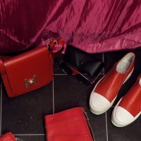 Дамска малка червена чанта еко кожа, снимка 7 - Чанти - 34124775
