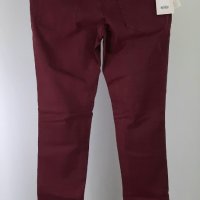 Jack & Jones - Дънки, Slim Fit, размер  W33, цвят Burgunndy.                                     , снимка 4 - Дънки - 39660054