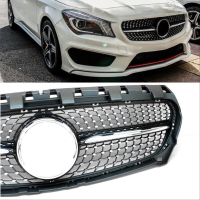 Предна решетка за Mercedes Benz CLA C117 X117 W117 (2013-2016) - Diamond Style, снимка 3 - Аксесоари и консумативи - 44698870