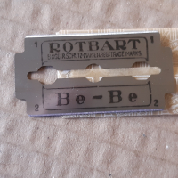 Много стари бръснарски ножчета ROTBART BE - BE - Германия - 100 броя, снимка 8 - Антикварни и старинни предмети - 36446860