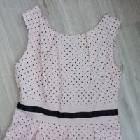 Розова рокля на точки , снимка 4 - Рокли - 41340132