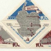 Чисти марки Изследвания в Антарктида Кораб 1966 от СССР, снимка 2 - Филателия - 33808564
