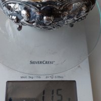 Стара немска сребърна 800 захарница/сребърни чаши,сребро, снимка 6 - Антикварни и старинни предмети - 44807752