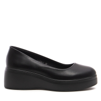 Черни дамски обувки на дебела подметка https://alba.bg/, снимка 2 - Дамски ежедневни обувки - 44744566