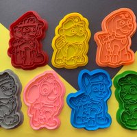 3D резци за бисквитки Paw Patrol 10см, снимка 1 - Форми - 31130048