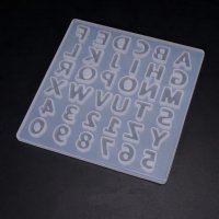 Силиконова форма mold на азбуката. Арт букви , красиво. Всички букви. За епокасидна смола или фондан, снимка 3 - Други - 35687370