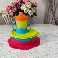 Детска купа за храна с подставка от Tupperware , снимка 16 - Прибори, съдове, шишета и биберони - 41369964