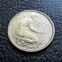 Стара монета 50 пфенига 1969 г. буква  F - Германия  - топ цена !, снимка 2 - Нумизматика и бонистика - 42402355