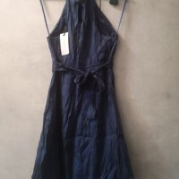 Синя рокля нова елегантна XS-S , снимка 3 - Рокли - 40914258