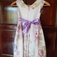 Прекрасна официална рокля с лилава панделка, снимка 3 - Детски рокли и поли - 42317110