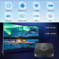 Transpeed M98 MAX Tv BOX, Android TV 11, Amlogic S905Y4, Smart TV, ТВ БОКС, 4K UHD, HDR10, снимка 2 - Приемници и антени - 44337609